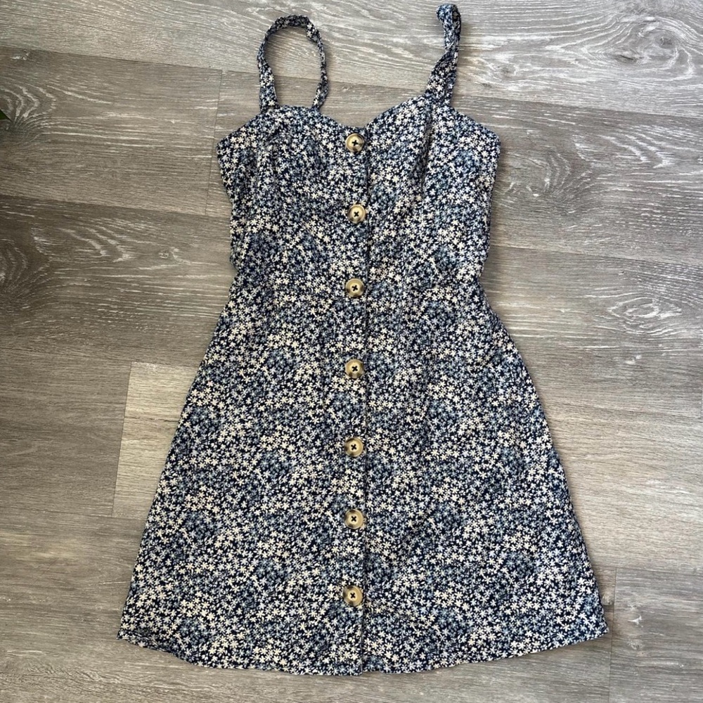 Abercrombie & Fitch Floral Button-Down Sundress